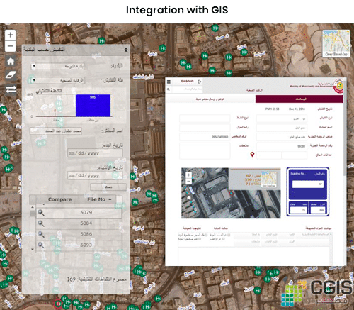 Integration of the Claris FileMaker solution to GIS